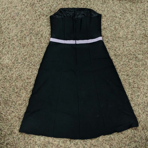 Black dress with Pink ribbon belt - Picture 3 of 3